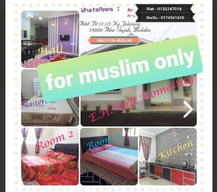 Nor Su Homestay Alor Gajah Exteriör bild